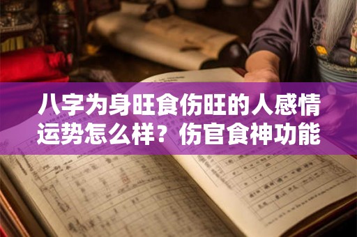 八字为身旺食伤旺的人感情运势怎么样？伤官食神功能你知道吗？