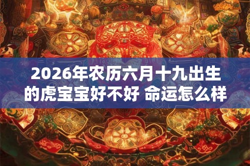 2026年农历六月十九出生的虎宝宝好不好 命运怎么样