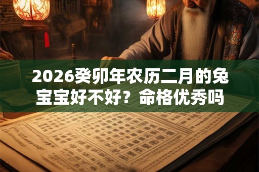 2026癸卯年农历二月的兔宝宝好不好？命格优秀吗