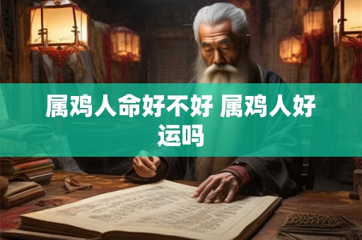 属鸡人命好不好 属鸡人好运吗