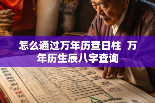 怎么通过万年历查日柱  万年历生辰八字查询
