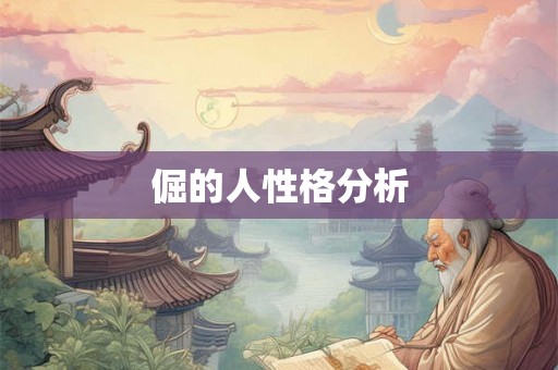 倔的人性格分析