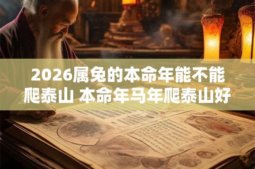 2026属兔的本命年能不能爬泰山 本命年马年爬泰山好吗