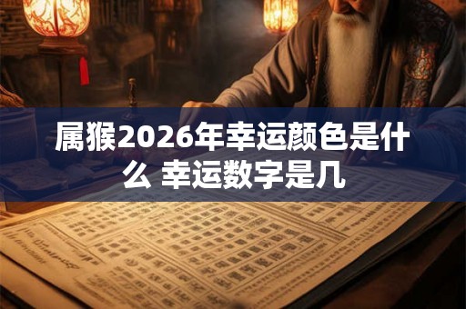 属猴2026年幸运颜色是什么 幸运数字是几