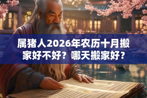 属猪人2026年农历十月搬家好不好？哪天搬家好？