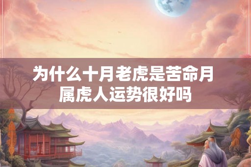 为什么十月老虎是苦命月 属虎人运势很好吗