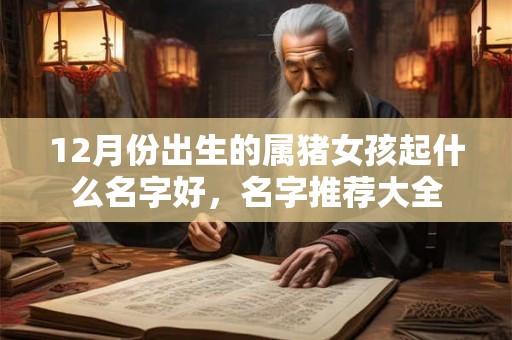 12月份出生的属猪女孩起什么名字好,名字推荐大全 12月份出生的属猪女孩起什么名字好,名字推荐大全