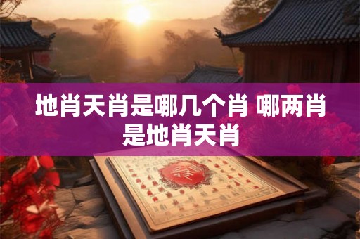 地肖天肖是哪几个肖 哪两肖是地肖天肖