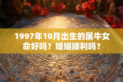 1997年10月出生的属牛女命好吗？婚姻顺利吗？