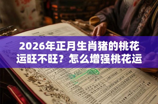 2026年正月生肖猪的桃花运旺不旺？怎么增强桃花运？