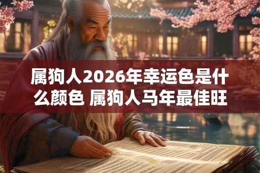 属狗人2026年幸运色是什么颜色 属狗人马年最佳旺运颜色