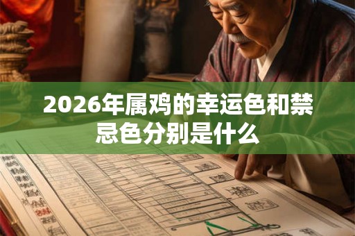 2026年属鸡的幸运色和禁忌色分别是什么