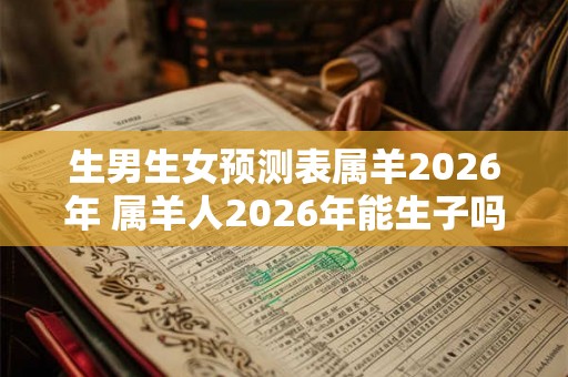 生男生女预测表属羊2026年 属羊人2026年能生子吗 生男生女预测表属羊2026年 属羊人2026年能生子吗