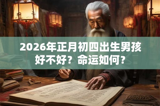 2026年正月初四出生男孩好不好？命运如何？