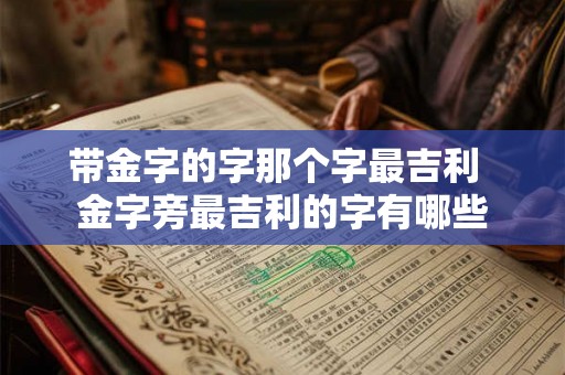 带金字的字那个字最吉利  金字旁最吉利的字有哪些