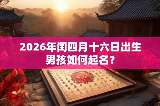 2026年闰四月十六日出生男孩如何起名? 2026年闰四月十六日出生男孩如何起名?