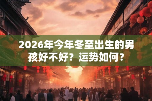 2026年今年冬至出生的男孩好不好?运势如何? 2026年今年冬至出生的男孩好不好?运势如何?
