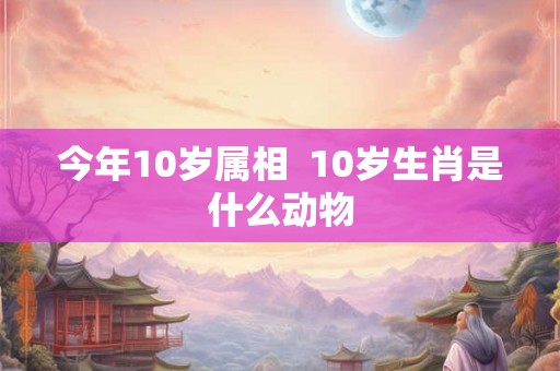 今年10岁属相 10岁生肖是什么动物 今年10岁属相 10岁生肖是什么动物