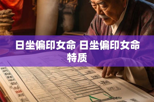 日坐偏印女命 日坐偏印女命特质 日坐偏印女命 日坐偏印女命特质
