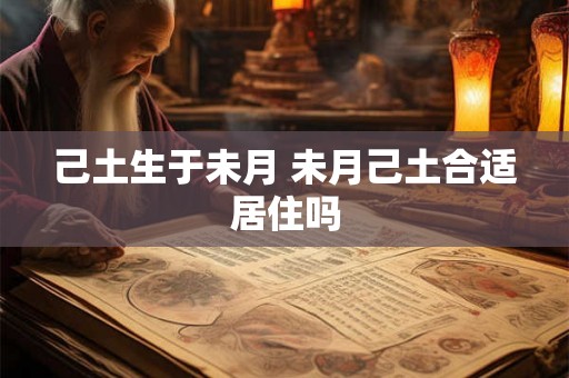 己土生于未月 未月己土合适居住吗 己土生于未月 未月己土合适居住吗