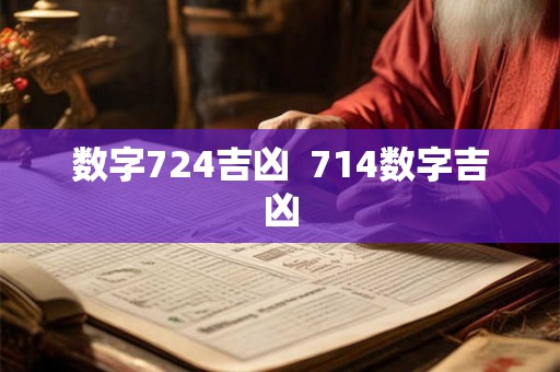 数字724吉凶  714数字吉凶