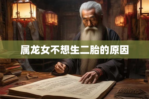 属龙女不想生二胎的原因 属龙女不想生二胎的原因