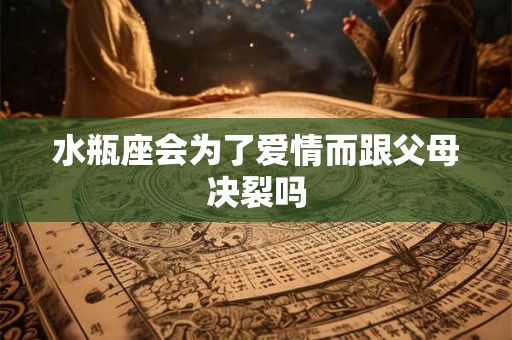 水瓶座会为了爱情而跟父母决裂吗