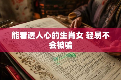 能看透人心的生肖女 轻易不会被骗