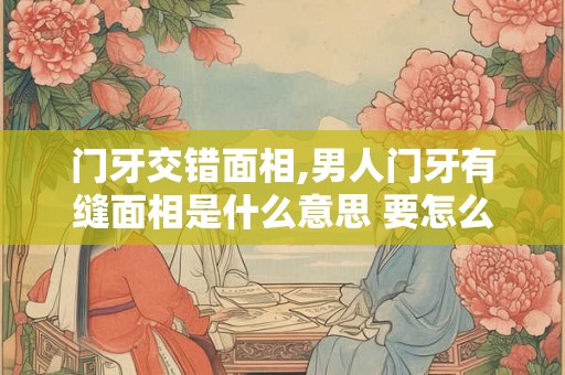门牙交错面相,男人门牙有缝面相是什么意思 要怎么看 门牙交错面相,男人门牙有缝面相是什么意思 要怎么看