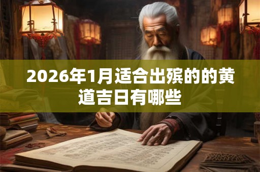 2026年1月适合出殡的的黄道吉日有哪些 2026年1月适合出殡的的黄道吉日有哪些