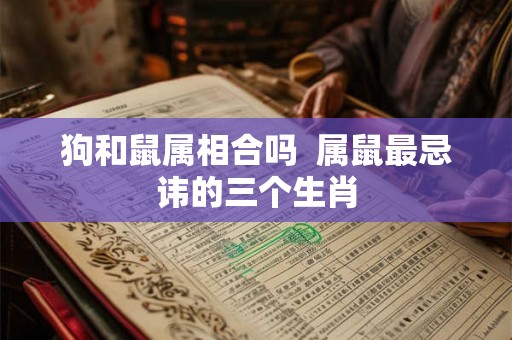 狗和鼠属相合吗  属鼠最忌讳的三个生肖