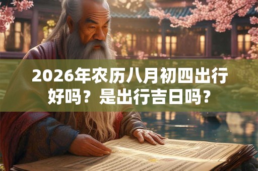 2026年农历八月初四出行好吗？是出行吉日吗？