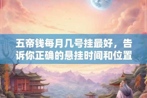 五帝钱每月几号挂最好，告诉你正确的悬挂时间和位置