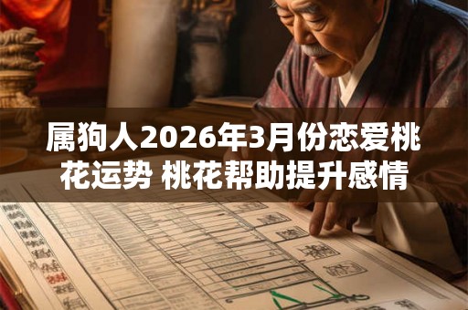 属狗人2026年3月份恋爱桃花运势 桃花帮助提升感情