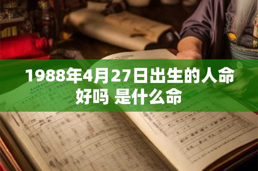 1988年4月27日出生的人命好吗 是什么命