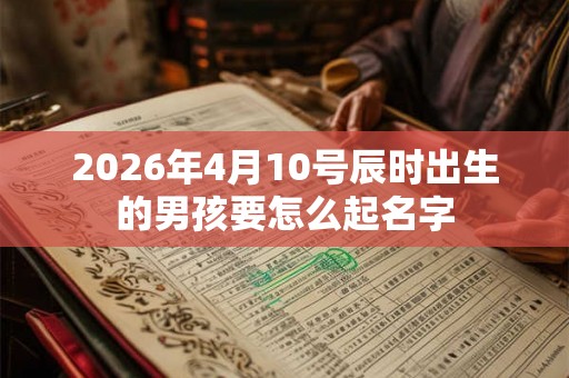 2026年4月10号辰时出生的男孩要怎么起名字