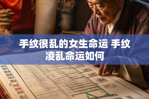 手纹很乱的女生命运 手纹凌乱命运如何
