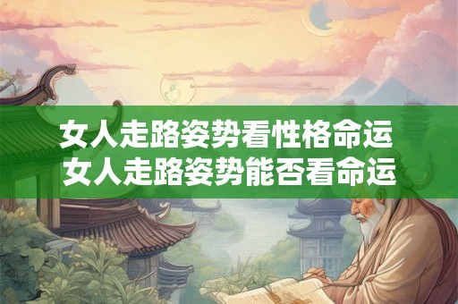 女人走路姿势看性格命运 女人走路姿势能否看命运