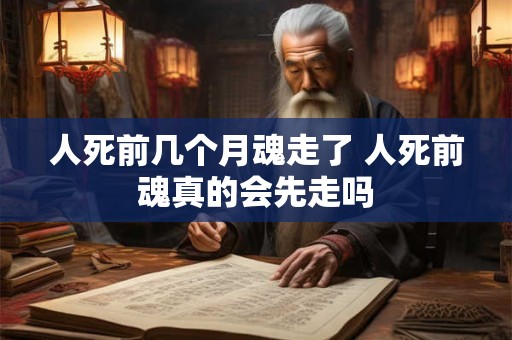 人死前几个月魂走了 人死前魂真的会先走吗