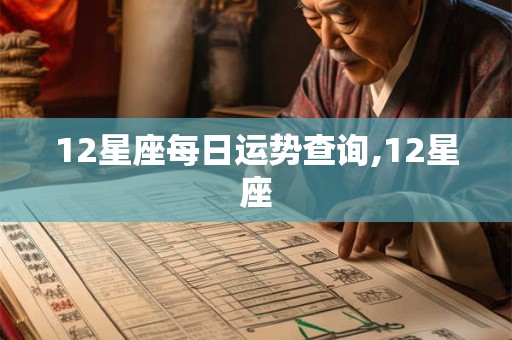 12星座每日运势查询,12星座