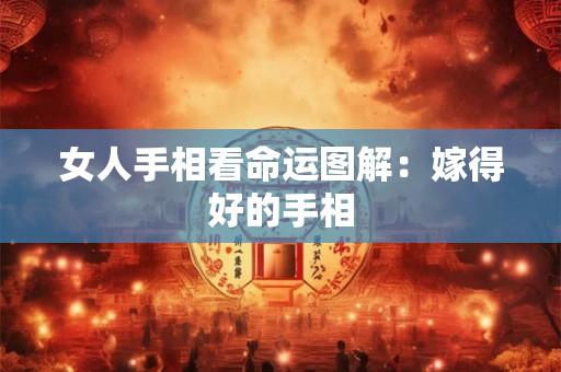 女人手相看命运图解：嫁得好的手相