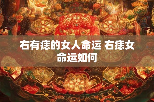 右有痣的女人命运 右痣女命运如何