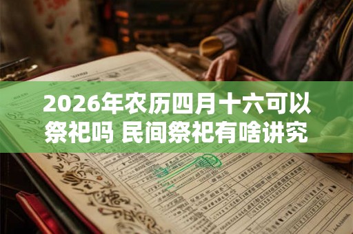2026年农历四月十六可以祭祀吗 民间祭祀有啥讲究