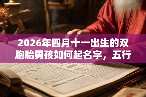 2026年四月十一出生的双胞胎男孩如何起名字，五行属什么