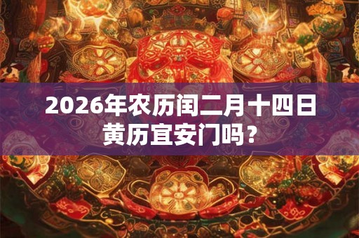 2026年农历闰二月十四日黄历宜安门吗? 2026年农历闰二月十四日黄历宜安门吗?