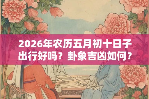2026年农历五月初十日子出行好吗？卦象吉凶如何？