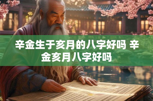辛金生于亥月的八字好吗 辛金亥月八字好吗 辛金生于亥月的八字好吗 辛金亥月八字好吗