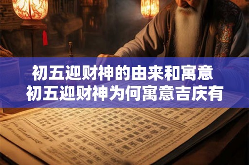 初五迎财神的由来和寓意 初五迎财神为何寓意吉庆有余