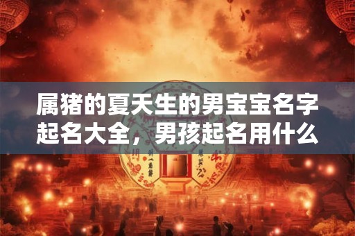 属猪的夏天生的男宝宝名字起名大全，男孩起名用什么字好？
