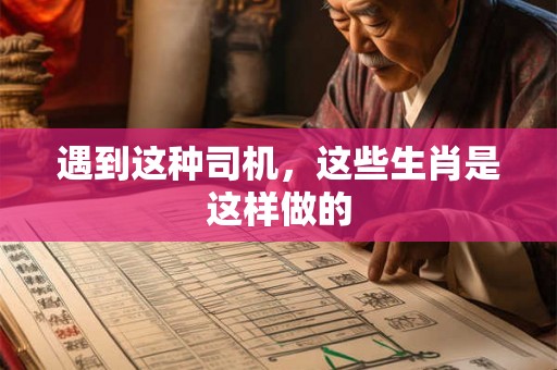 遇到这种司机,这些生肖是这样做的 遇到这种司机,这些生肖是这样做的
